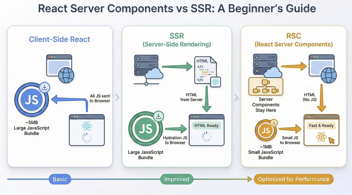 React server and client visuals